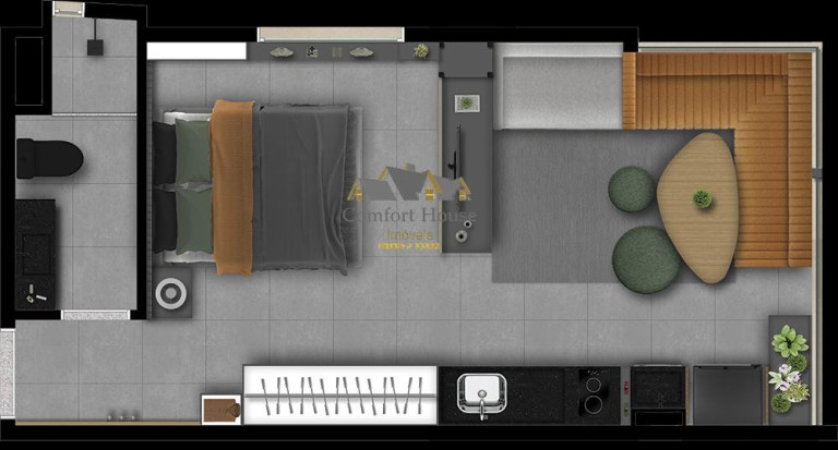 Imagem Apartamento com 1 Quarto à Venda, 30 m² em Jardim - Santo André Imagem Apartamento com 1 Quarto à Venda, 30 m² em Jardim - Santo André