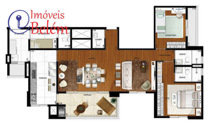 Imagem Apartamento com 3 Quartos à Venda, 112 m² em Marco - Belém