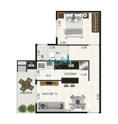 Imagem Apartamento com 2 Quartos à Venda, 57 m² em Praia Grande - Ubatuba