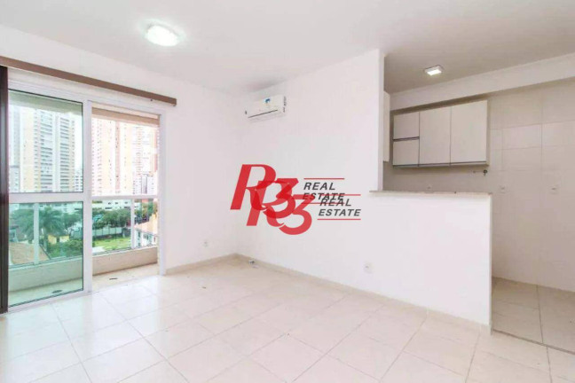 Imagem Apartamento com 1 Quarto para Alugar, 51 m² em José Menino - Santos