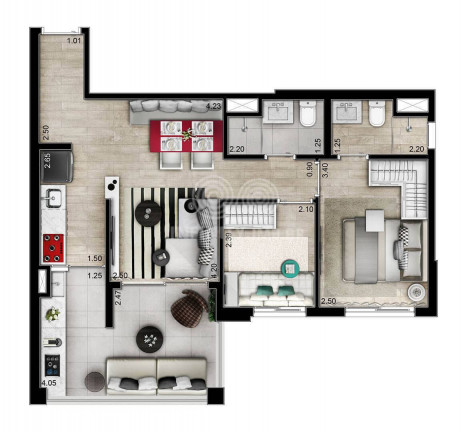 Imagem Apartamento com 2 Quartos à Venda, 60 m² em Pinheiros - São Paulo Imagem Apartamento com 2 Quartos à Venda, 60 m² em Pinheiros - São Paulo