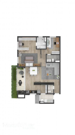 Imagem Apartamento com 2 Quartos à Venda, 73 m² em Centro - Curitiba