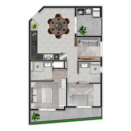 Imagem Apartamento com 2 Quartos à Venda, 53 m² em Bom Retiro - Curitiba