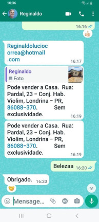 Imagem Casa com 2 Quartos à Venda, 70 m² em Conjunto Habitacional Violim - Londrina Imagem Casa com 2 Quartos à Venda, 70 m² em Conjunto Habitacional Violim - Londrina