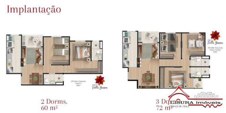 Imagem Apartamento com 3 Quartos à Venda, 72 m² em Loteamento Villa Branca - Jacareí