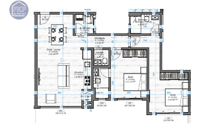 Imagem Apartamento com 2 Quartos à Venda, 77 m² em Ingleses Norte - Florianópolis