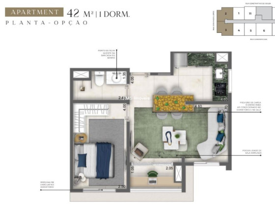 Imagem Imóvel com 1 Quarto à Venda, 42 m² em Campo Belo - São Paulo Imagem Imóvel com 1 Quarto à Venda, 42 m² em Campo Belo - São Paulo