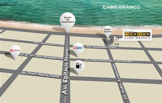 Imagem Apartamento com 2 Quartos à Venda, 70 m² em Cabo Branco - João Pessoa Imagem Apartamento com 2 Quartos à Venda, 70 m² em Cabo Branco - João Pessoa