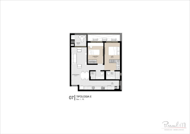 Apartamento com 2 Quartos à Venda, 66 m² em Cacupé - Florianópolis