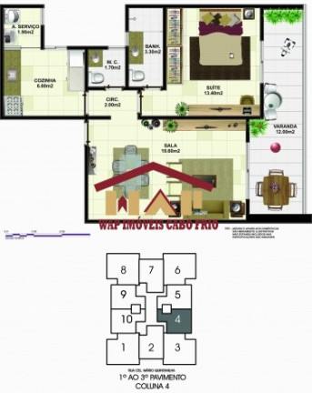 Imagem Apartamento com 1 Quarto à Venda, 67 m² em Vila Nova - Cabo Frio Imagem Apartamento com 1 Quarto à Venda, 67 m² em Vila Nova - Cabo Frio