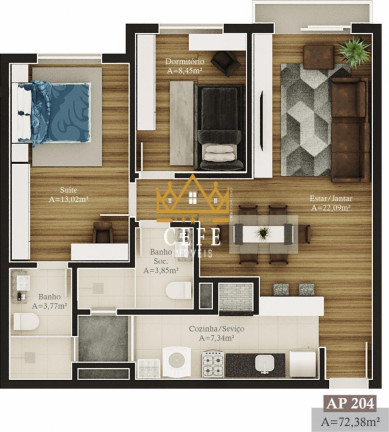 Imagem Imóvel com 2 Quartos à Venda, 72 m² em Prinstrop - Gramado Imagem Imóvel com 2 Quartos à Venda, 72 m² em Prinstrop - Gramado