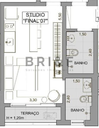 Imagem Apartamento com 1 Quarto à Venda, 30 m² em Brooklin - São Paulo Imagem Apartamento com 1 Quarto à Venda, 30 m² em Brooklin - São Paulo