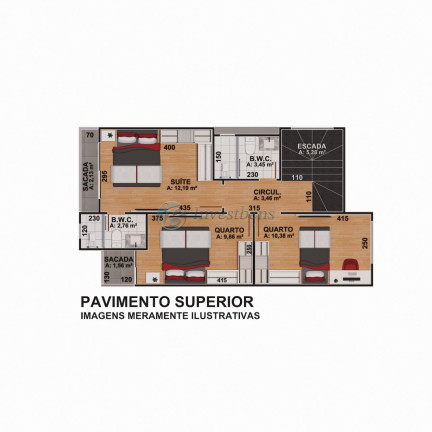 Imagem Casa de Condomínio com 3 Quartos à Venda, 115 m² em Bairro Alto - Curitiba