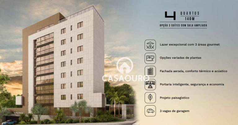 Imagem Apartamento com 3 Quartos à Venda, 140 m² em Santo Antônio - Belo Horizonte Imagem Apartamento com 3 Quartos à Venda, 140 m² em Santo Antônio - Belo Horizonte