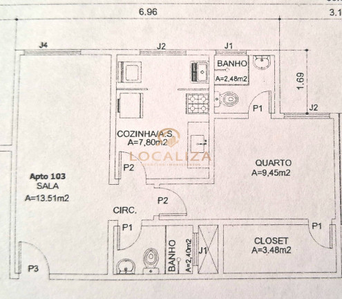 Imagem Imóvel com 1 Quarto à Venda, 47 m² em Jardim América - São José Dos Campos Imagem Imóvel com 1 Quarto à Venda, 47 m² em Jardim América - São José Dos Campos