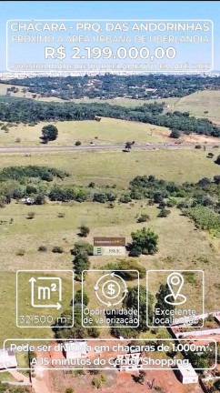 Foto do imóvel Chácara à Venda, 32.500 m² em Zona Rural - Uberlândia Foto do imóvel Chácara à Venda, 32.500 m² em Zona Rural - Uberlândia