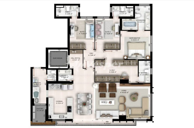 Imagem Apartamento com 4 Quartos à Venda, 159 m² em Setor Marista - Goiânia Imagem Apartamento com 4 Quartos à Venda, 159 m² em Setor Marista - Goiânia