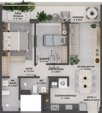 Imagem Apartamento com 2 Quartos à Venda, 68 m² em Intermares - Cabedelo Imagem Apartamento com 2 Quartos à Venda, 68 m² em Intermares - Cabedelo