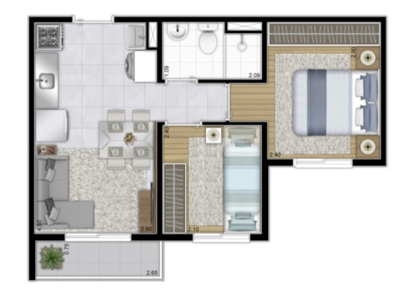 Imagem Imóvel com 2 Quartos à Venda, 34 m² em Barra Funda - São Paulo Imagem Imóvel com 2 Quartos à Venda, 34 m² em Barra Funda - São Paulo