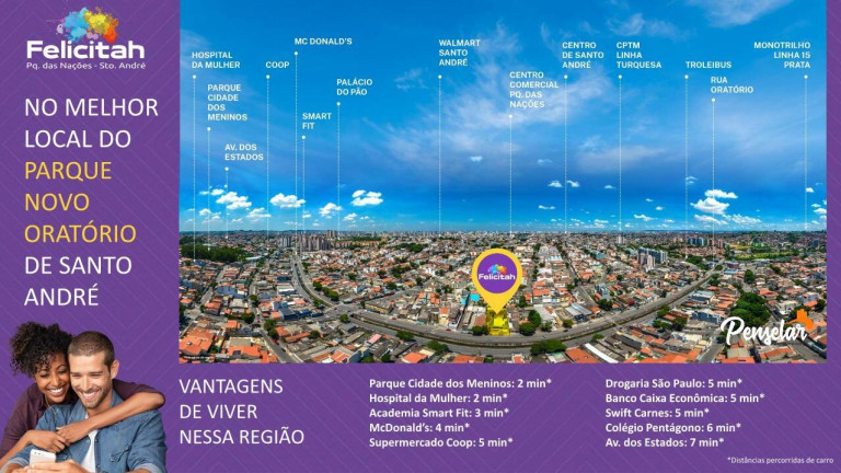 Imagem Apartamento com 2 Quartos à Venda, 44 m² em Parque Das Nações - Santo André