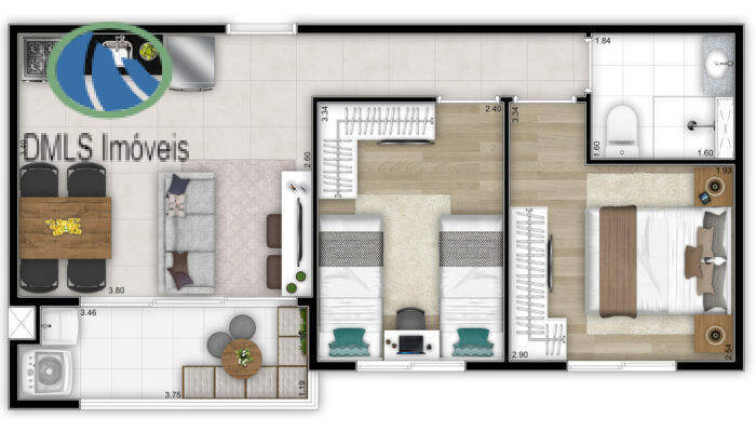 Imagem Apartamento com 2 Quartos à Venda, 44 m² em Conceição - Osasco Imagem Apartamento com 2 Quartos à Venda, 44 m² em Conceição - Osasco