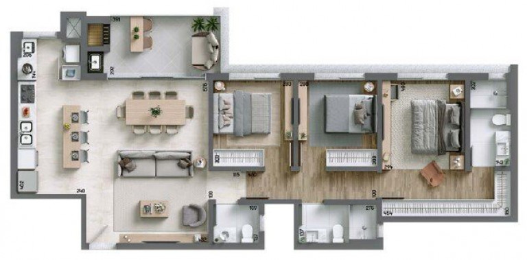 Imagem Cobertura com 3 Quartos à Venda, 189 m² em água Verde - Curitiba
