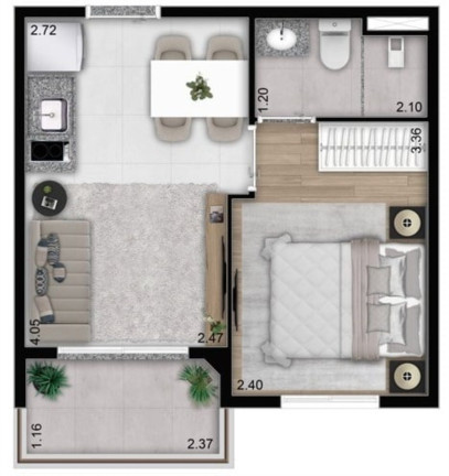 Imagem Imóvel com 2 Quartos à Venda, 40 m² em Perdizes - São Paulo Imagem Imóvel com 2 Quartos à Venda, 40 m² em Perdizes - São Paulo