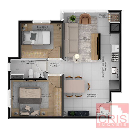 Imagem Apartamento com 2 Quartos à Venda, 52 m² em Maria Goretti - Bento Gonçalves Imagem Apartamento com 2 Quartos à Venda, 52 m² em Maria Goretti - Bento Gonçalves