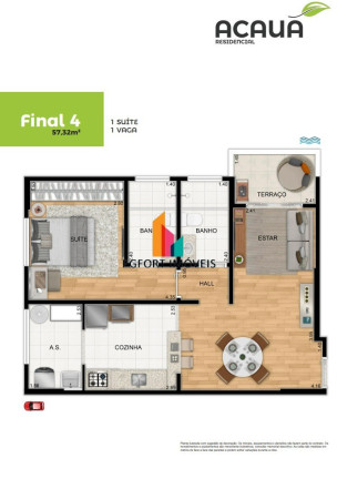 Imagem Apartamento com 1 Quarto à Venda, 53 m² em Aviação - Praia Grande Imagem Apartamento com 1 Quarto à Venda, 53 m² em Aviação - Praia Grande