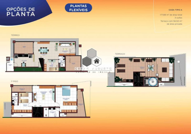 Imagem Casa de Condomínio com 3 Quartos à Venda, 177 m² em Vereda Tropical - Eusébio Imagem Casa de Condomínio com 3 Quartos à Venda, 177 m² em Vereda Tropical - Eusébio