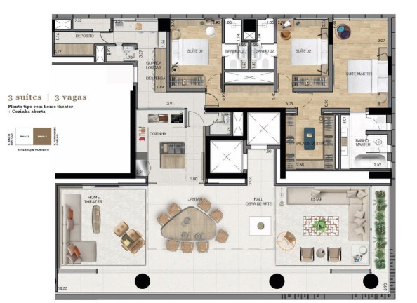 Imagem Apartamento com 3 Quartos à Venda, 232 m² em Pinheiros - São Paulo
