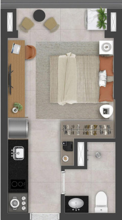 Imagem Imóvel com 1 Quarto à Venda, 17 m² em Jabaquara - São Paulo Imagem Imóvel com 1 Quarto à Venda, 17 m² em Jabaquara - São Paulo