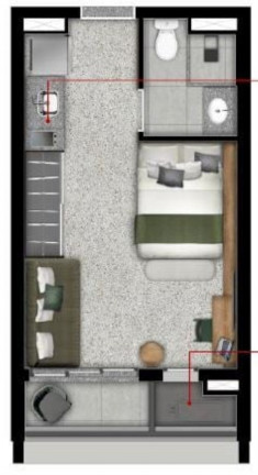 Imagem Imóvel com 1 Quarto à Venda, 26 m² em Cerqueira César - São Paulo Imagem Imóvel com 1 Quarto à Venda, 26 m² em Cerqueira César - São Paulo