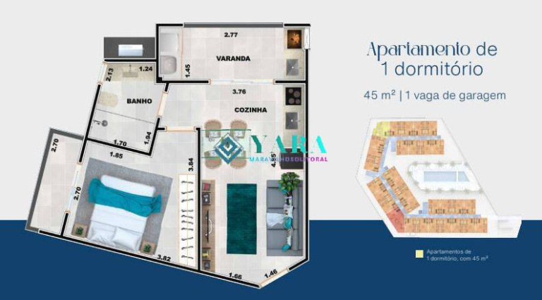 Imagem Apartamento com 1 Quarto à Venda, 45 m² em Praia Grande - Ubatuba