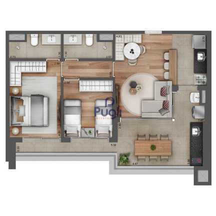 Imagem Apartamento com 2 Quartos à Venda, 71 m² em Pinheiros - São Paulo