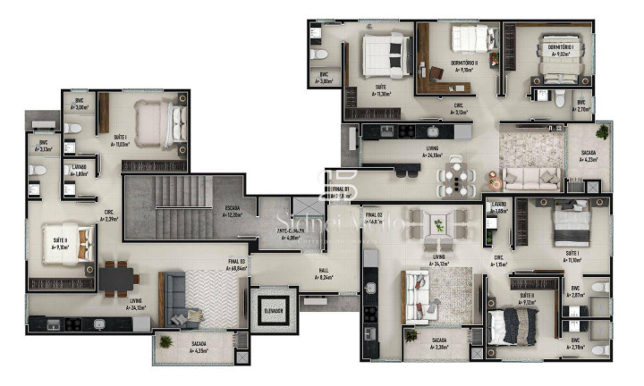 Imagem Apartamento com 2 Quartos à Venda, 68 m² em Tabuleiro - Camboriú