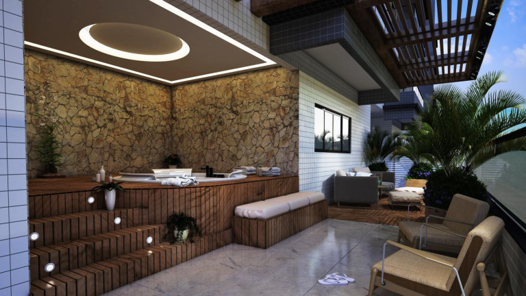 Imagem Imóvel com 2 Quartos à Venda, 70 m² em Guilhermina - Praia Grande
