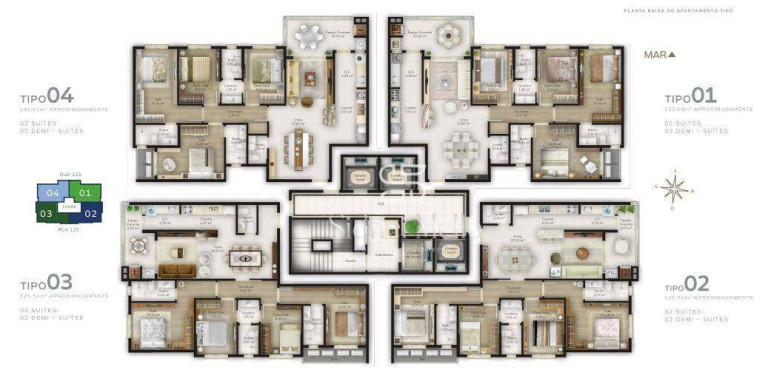 Imagem Apartamento com 4 Quartos à Venda, 133 m² em Centro - Itapema Imagem Apartamento com 4 Quartos à Venda, 133 m² em Centro - Itapema