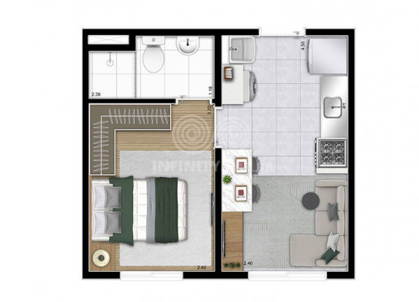 Imagem Apartamento com 1 Quarto à Venda, 29 m² em Alto Da Mooca - São Paulo
