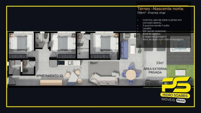 Imagem Apartamento com 3 Quartos à Venda, 220 m² em Jardim Oceania - João Pessoa Imagem Apartamento com 3 Quartos à Venda, 220 m² em Jardim Oceania - João Pessoa
