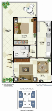 Imagem Apartamento com 1 Quarto à Venda, 55 m² em Braga - Cabo Frio Imagem Apartamento com 1 Quarto à Venda, 55 m² em Braga - Cabo Frio