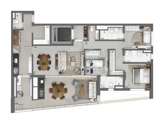 Imagem Apartamento com 3 Quartos à Venda, 131 m² em Brooklin Paulista - São Paulo Imagem Apartamento com 3 Quartos à Venda, 131 m² em Brooklin Paulista - São Paulo