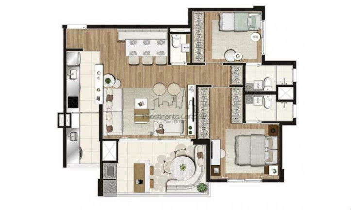 Imagem Apartamento com 3 Quartos à Venda, 80 m² em Vila Regente Feijó - São Paulo Imagem Apartamento com 3 Quartos à Venda, 80 m² em Vila Regente Feijó - São Paulo