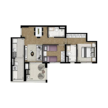 Imagem Apartamento com 2 Quartos à Venda, 69 m² em Vila Leopoldina - São Paulo Imagem Apartamento com 2 Quartos à Venda, 69 m² em Vila Leopoldina - São Paulo