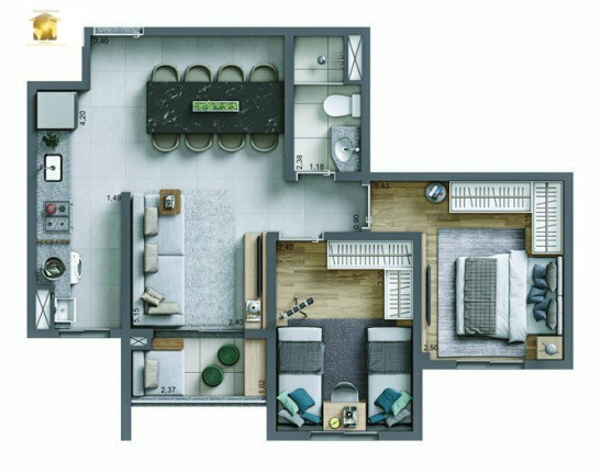 Imagem Apartamento com 3 Quartos à Venda, 69 m² em Rudge Ramos - São Bernardo Do Campo Imagem Apartamento com 3 Quartos à Venda, 69 m² em Rudge Ramos - São Bernardo Do Campo
