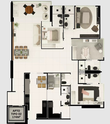 Imagem Apartamento com 3 Quartos à Venda, 139 m² em Miramar - João Pessoa Imagem Apartamento com 3 Quartos à Venda, 139 m² em Miramar - João Pessoa