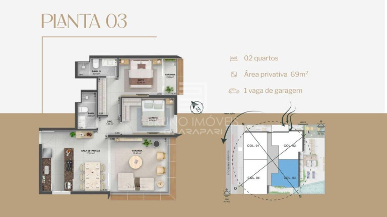 Imagem Apartamento com 2 Quartos à Venda, 69 m² em Enseada Azul - Guarapari Imagem Apartamento com 2 Quartos à Venda, 69 m² em Enseada Azul - Guarapari