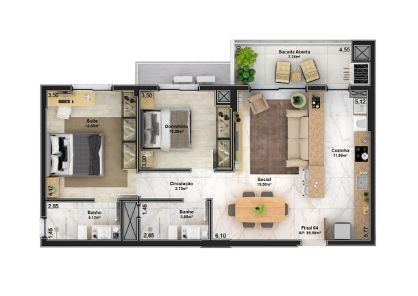 Imagem Apartamento com 3 Quartos à Venda, em Imigrante - Bento Gonçalves Imagem Apartamento com 3 Quartos à Venda, em Imigrante - Bento Gonçalves