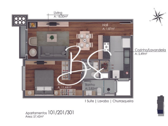 Imagem Apartamento com 2 Quartos à Venda, 90 m² em Avenida Central - Gramado Imagem Apartamento com 2 Quartos à Venda, 90 m² em Avenida Central - Gramado