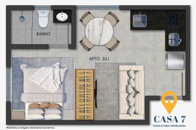 Imagem Apartamento com 1 Quarto à Venda, 40 m² em São Lucas - Belo Horizonte Imagem Apartamento com 1 Quarto à Venda, 40 m² em São Lucas - Belo Horizonte